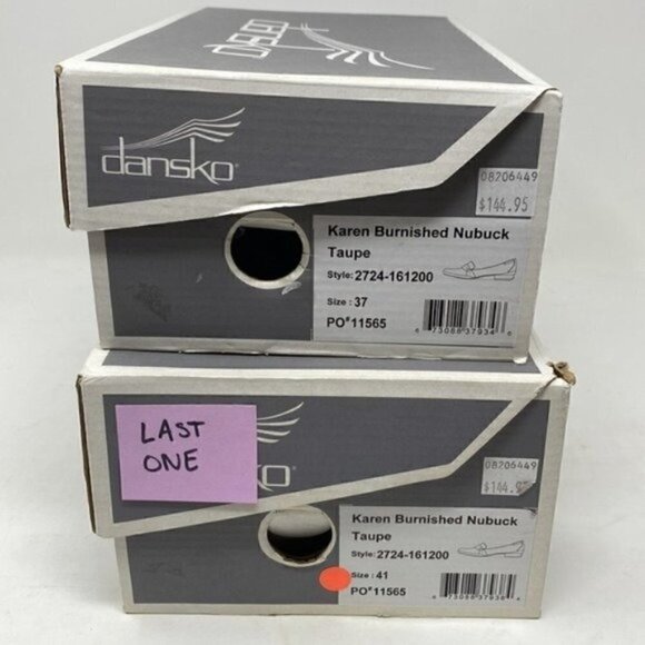 Dansko Karen Flats Burnished Nubuck Taupe - Picture 8 of 9